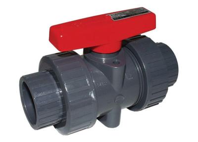 China Hot Welding Connection Double Union End Ball Valve , Non Toxic Pvc Union Valve for sale