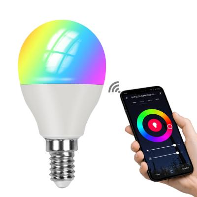 Cina 4W AC100-240V Smart WiFi LED Globe Bulb RGB Color Changing Control by Alexa in vendita