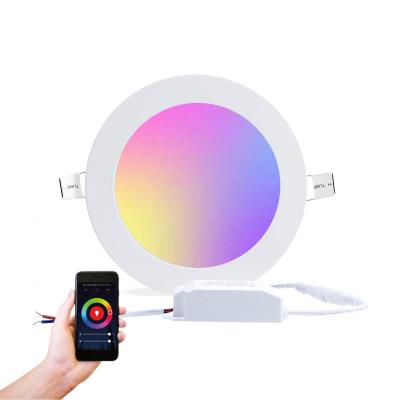 China 12W 18W 24W Recessed Ultra-Thin Round Smart LED Panel Light for Commercial Lighting Te koop