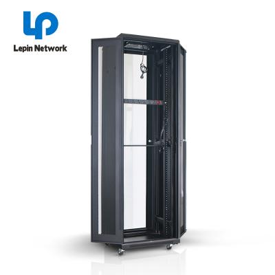 China Ningbo Lepin Factory Data Center Installation Computer Service Data Cabinet 27u Easy Network Rack Server Rack Cabinet Price List Outdoor Wall Mount Matel for sale