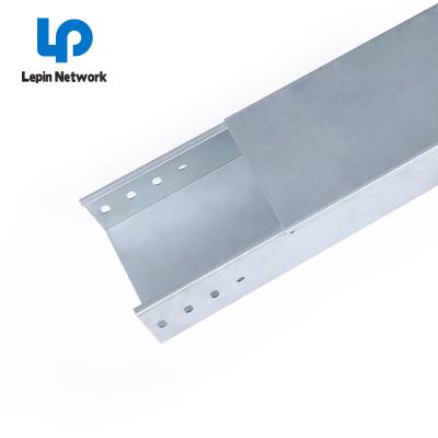 China nignbo steel lepin customize size network trunking and gi outdoor cable tray 30mm-1000mm ftth aluminum ventilated cable tray for sale