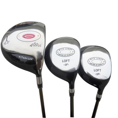 China Graphite Wooden Golf Fairway Set Golf Driver Golf Club Wood With OEM Shaft for sale