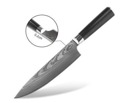 China Sustainable Chef's Knife VG10 Damascus Handle G10 67 Layers Kitchen Knife for sale