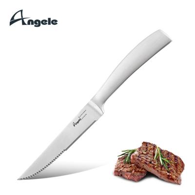 China Durable Durable Forging One Steak Knife Half Serrated Stainless Steel Steak Knife Amazon for sale