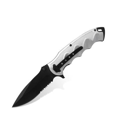 China Amazon Hot Selling High Quality Aluminum Handle Knife High Quality Blade Stainless Steel Outdoor Folding Knife for sale