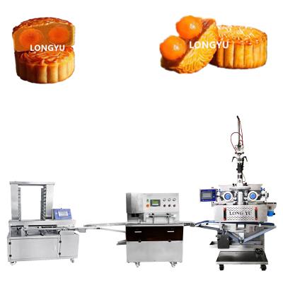 China All Food Factory Sale SV-380 Double Egg Yolk Filled Mooncake Making Machine Mooncake Production Line for sale