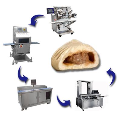 China Factory Commercial Automatic Manual Baozi Making Machine Production Line For Industrial Use for sale