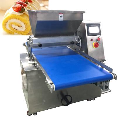 China Full Automatic Snacks Factory Price Log Cake Making Machine Cake Depositor Machine for sale