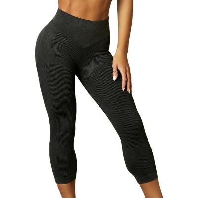 China Factory Directly Supply Quick Dry Clothes Yoga Suit Fitness Butt Lift Two Piece Pants for sale