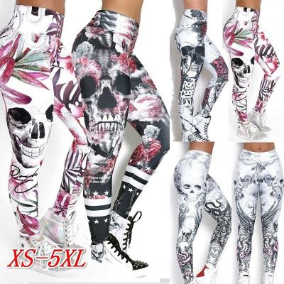 China Berry Breathable Skulls, Digital Prints, Sexy Butt Lifts, Capri Pants for sale