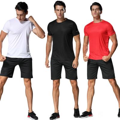 China New Breathable Basketball Sports Suits Short Sleeve Sports Gym Wear Quick Dry Men for sale