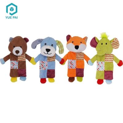 China Viable Cute Animal Train Puppy Interactive Pet Plush Fold Healthy Chew Paper Toys for sale