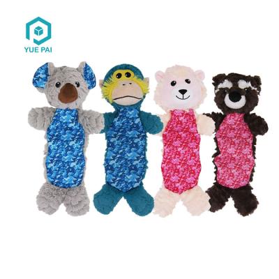 China Free Sample Viable Wholesale Cartoon Multiple BB Sounds Body Chew Squeaky Small Cat Dog Toys for sale