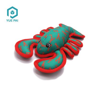 China Viable Factory Wholesale Lobster Trains Interactive Squeaky Dog Toy for sale