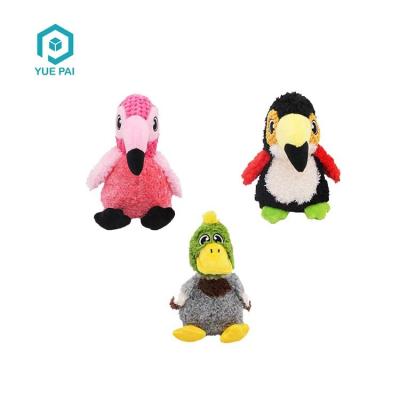 China Wholesale Lifelike Lifelike Animal Squeaky Bite Soft Plush Stuffing Rope For Small Dog Toy for sale