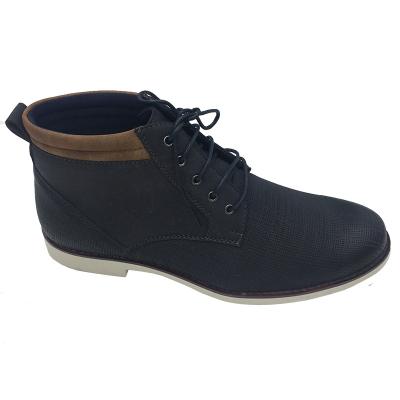 China Anti-odor office luxury brand new styles comfortable sneakers lace up 4 inch leather men's formal boots for sale