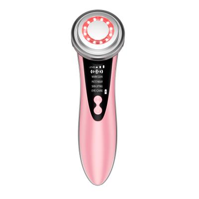 China 2021 New Arrivals Pore Face Massage Iontophoresis Shrink Face Tightening Led Skin Tightening Device for sale