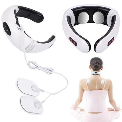 China NECK 3 in 1 Pillow Massager Relieve Cervical Wireless Neck Shoulder Massager Portable Device for sale