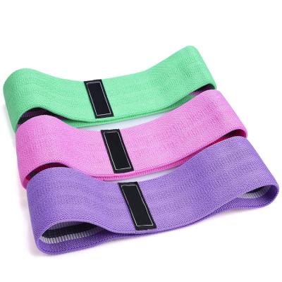 China Wholesale Durable Yoga Gym Non-Rolling Hip Circle Fitness Fabric Resistance Bands Exercise Booty Bands For Shaping And Lifting for sale