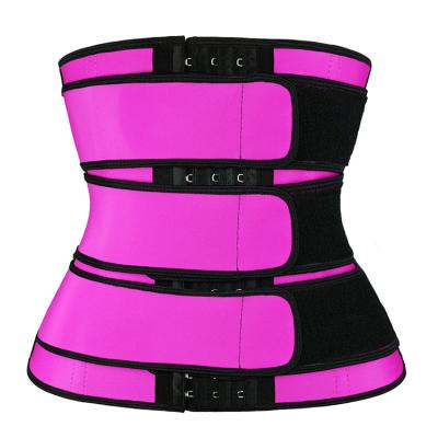 China 2021 Logo Private Label Sweat Waist Custom Goods 2021 Trimmer Belly Three Trimmer Belt 3 Bone Bone Waist Trainer Steel Trainer for sale