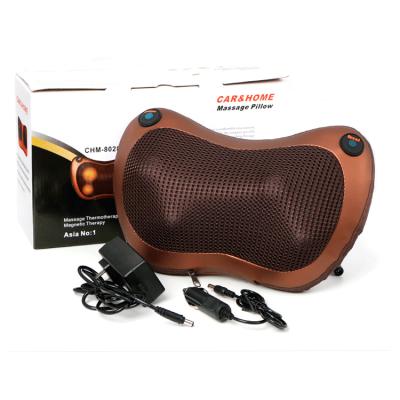 China Portable Home Electric Massage Pillow Neck Shoulder Massager Car Back Massager Pillow With Heat for sale