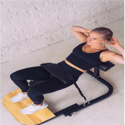 China EU Warehouse Durable Drop-sping Fitness Bodybuilding Hip Trainer Indoor Thrust Machine with 3 Resistance Bands for sale