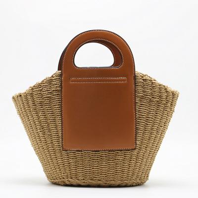 China 2022 Other Trend Fashion Women's Handbags Summer Beach Bags Tote Handmade Straw Bag Basket for sale