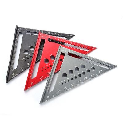 China Durable Carpenter's Triangular Square Marking Gauge Measuring Ruler for Construction for sale