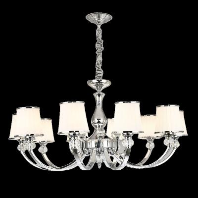 China Modern Chrome Modern Chandelier Lights for Living Room Bedroom Led Lighting Fixture Crystal Lamp E14 Led Lighting 10 Glass Iron 80 1PCS for sale