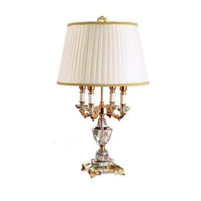 China Contemporary Luxury Crystal Table Lamp Lighting Bedroom Bedside Lights Luxury Fashion Crystal Lamp Abjure Bedside Hotel for sale