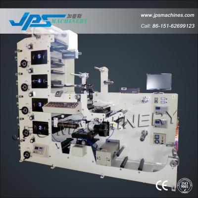 China Other JPS320-5 C-B Five Color Self Adhesive Label Paper Roll Die Flexographic Printer Cutter Slitter Flexo Machine for sale