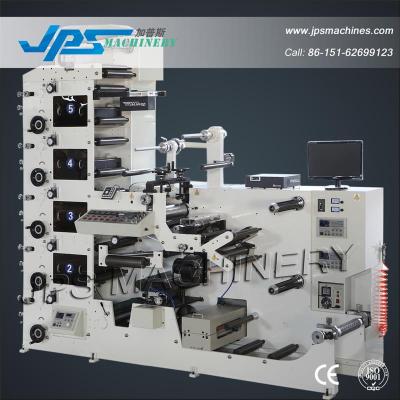 China Other JPS320-5 C-B Five Color Self Adhesive Label Paper Roll Die Cutting Slitting Flexo Flexo Printing Machine for sale