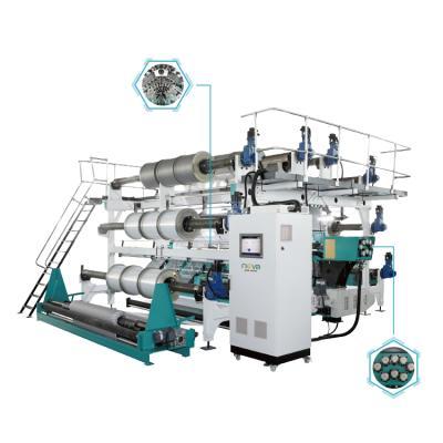 China NRD16 Chain Fast Speed ​​Plush Fabric Double Needle Bar Raschel Machine for sale