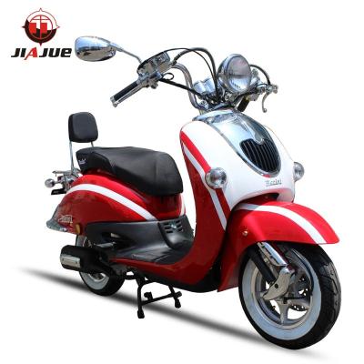 China New design single cylinder air-cooled 4-stroke gas scooter 125cc for sale