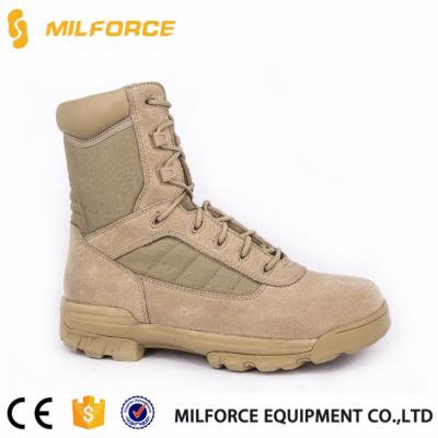 China MILFORCE Leather Army Suede Boots Army Tactical Military Desert Boots - Cowhide Tactical Military Khaki for sale