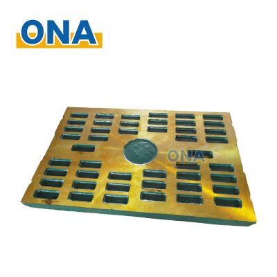 China Long Life Time China CJ211 CJ409 CJ412 jaw crusher parts high manganes steel jaw plate teeth plate for sale