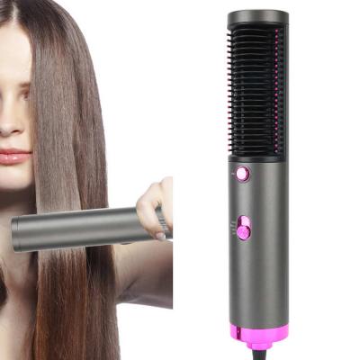 China Multifunctional Infrared Hot Airbrush Brush Straightener Hot Hair Curler Electric Hair Curler Brush for sale