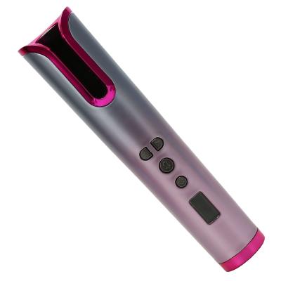 China Aluminum 2 In 1 Rotatic Private Label Automatic Electric Curling Iron Hair Curler Comb for sale