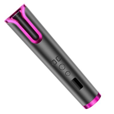 China Aluminum 360 Rotating Hair Curler Tools Automatic Air Cool Curl Iron Cordless Crimps for sale