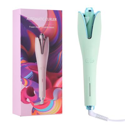 China Tourmaline Ceramic Hair Curling Magic Wand, Professional Hair Curler Styler Iron, Auto Rotating Ionic Barrel & Smart Anti-Stuck Sensor for Long for sale