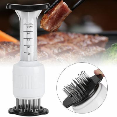 China Viable Kitchen Accessories Steak Stainless Steel Kitchen Tool 2 in 1 Meat Tenderizer Needle 3 Pinholes Meat for sale