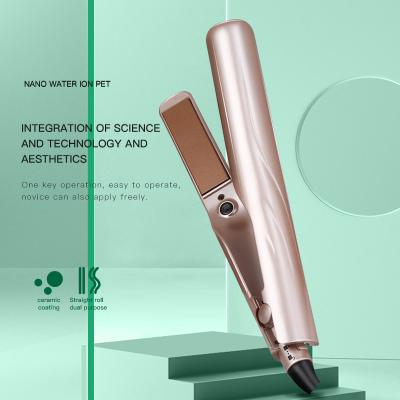 China Mini Household Vacuum Hair Splint Straightener Compact Hot Ultrasonic Hair Straightener for sale