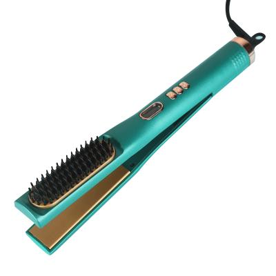 China Best Household Hair Straightener USB Rechargeable Cordless Hair Brush Hair Straightener 3 For Short In One for sale