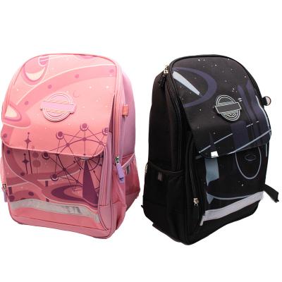 China High Capacity High School Students Cartoon Waterproof Primary Light Edge Protective Custom Reflective Logo Backpack for sale