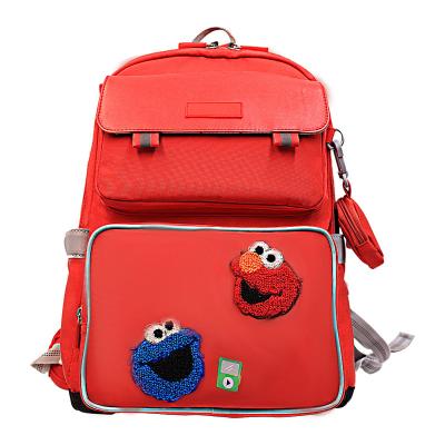 China Waterproof Custom Cartoon Embroidered Ridge Pad Fashion Portable Waterproof Shoulder Kids Adults Backpack Bag for sale