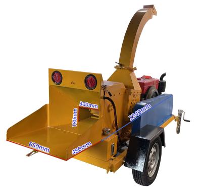 China Factory price large wooden mobile garden crush special leaf branch trunk shredder for sale