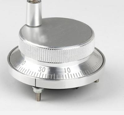 China Line Driver Handwheel Position Sensor 60mm Silver Metal Shell 100 Pulse DC 5V Encoder for sale