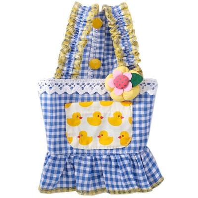 China Stocked Floral Spring and Summer Puppy Harness Skirt Cat Dress Small and Medium Dog Pet Clothes for sale