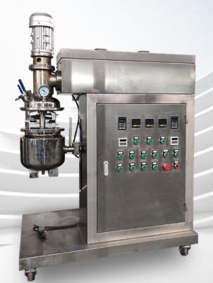 China Laboratory homogenization emulsifier, stainless steel 304, manual pouring, electric heating, manual batching for sale