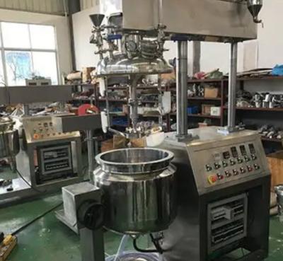 China Cream Lotion Vacuum Homogenizing Emulsifier SS304/316 Homogenizer Mixer for sale